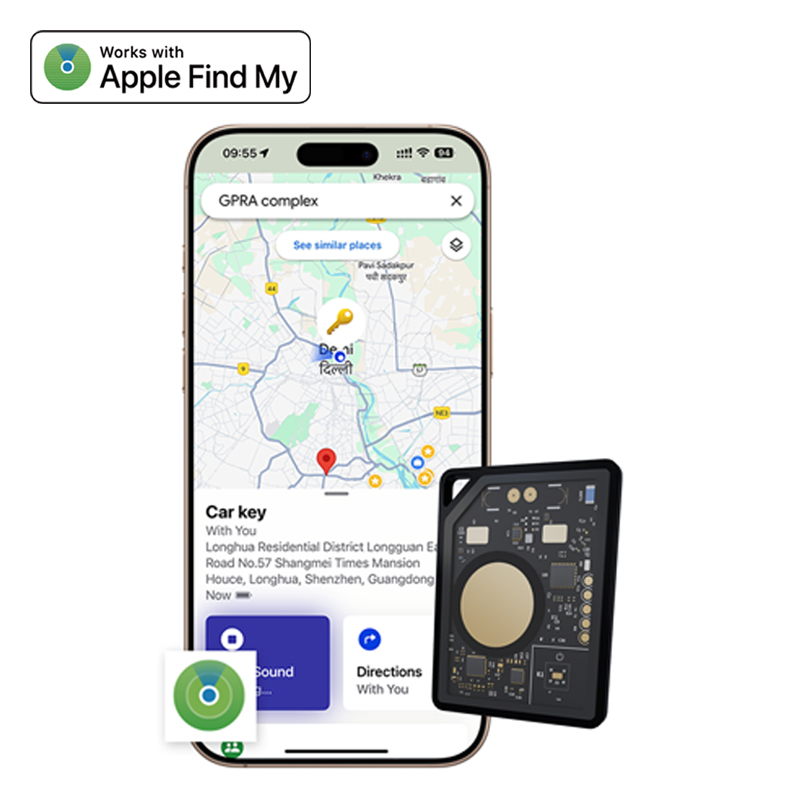 Rechargeable Card Tracker for Wallet, Keys & Bags – Works with iPhone & Android (Find My Compatible) - Image 2