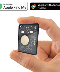 Rechargeable Card Tracker for Wallet, Keys & Bags – Works with iPhone & Android (Find My Compatible)