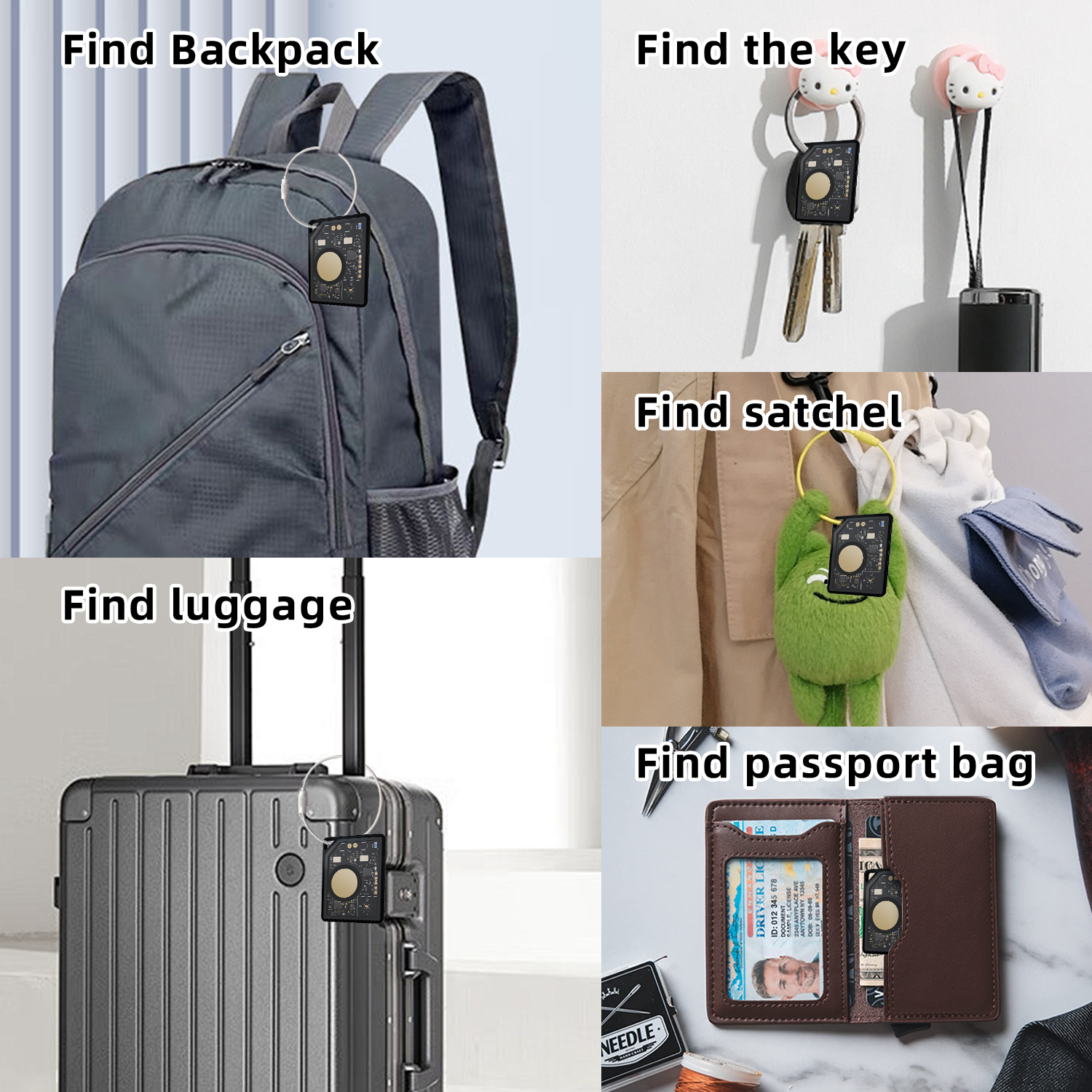 Rechargeable Card Tracker for Wallet, Keys & Bags – Works with iPhone & Android (Find My Compatible) - Image 4